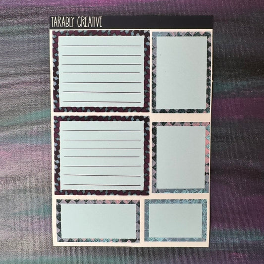 Blue Big Glitchy Boxes