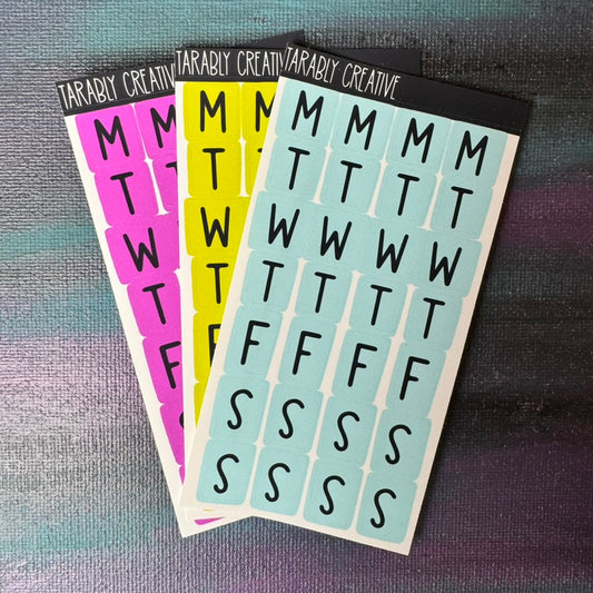 housewife font days (choose)