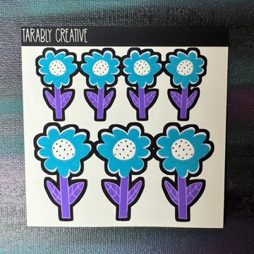 Flower Deco Blues