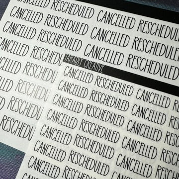 Tarably Styled Cancelled/Rescheduled
