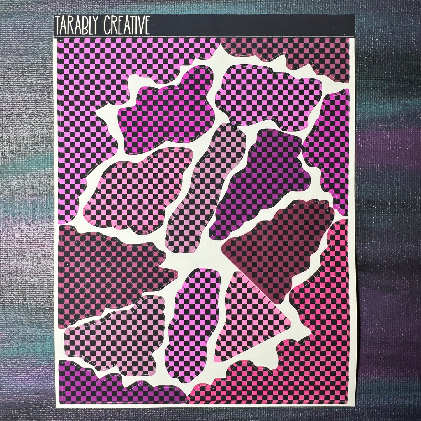 Pink Mixed Checker Rips