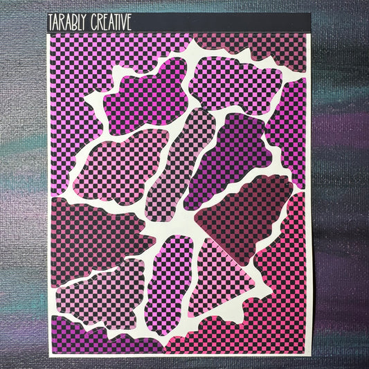 Pink Mixed Checker Rips