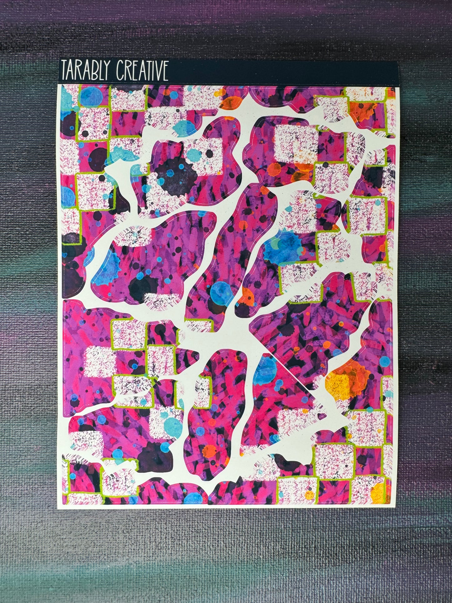 Pink Painted Check Rips
