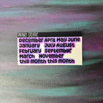 bubble months