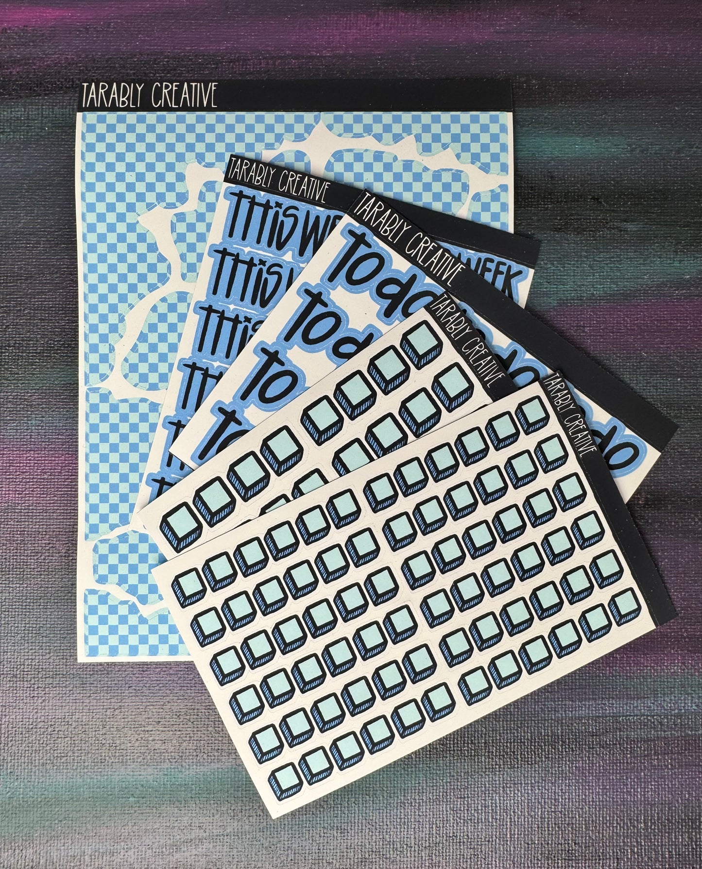 Baby Blue Checkered Pack