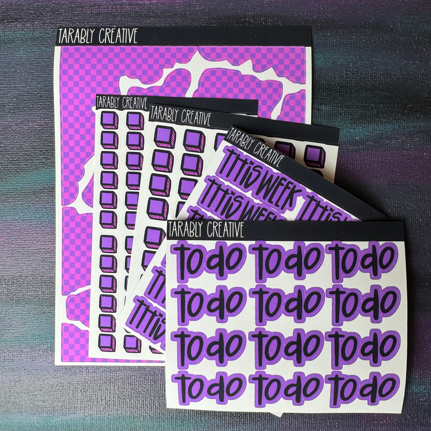 Purple Checked Pack