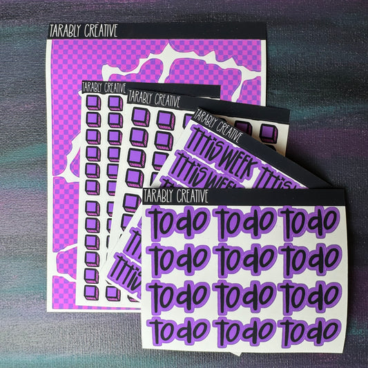 Purple Checked Pack