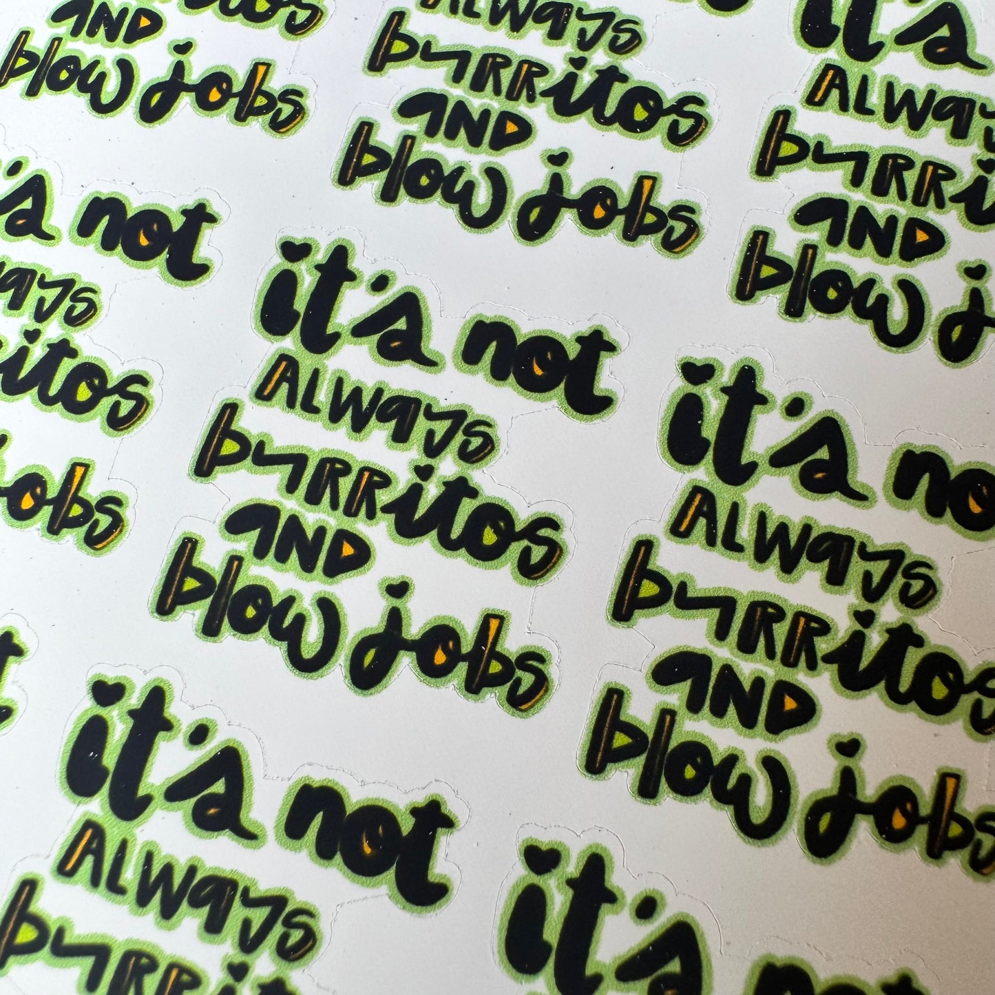 Burritos and B***Jobs