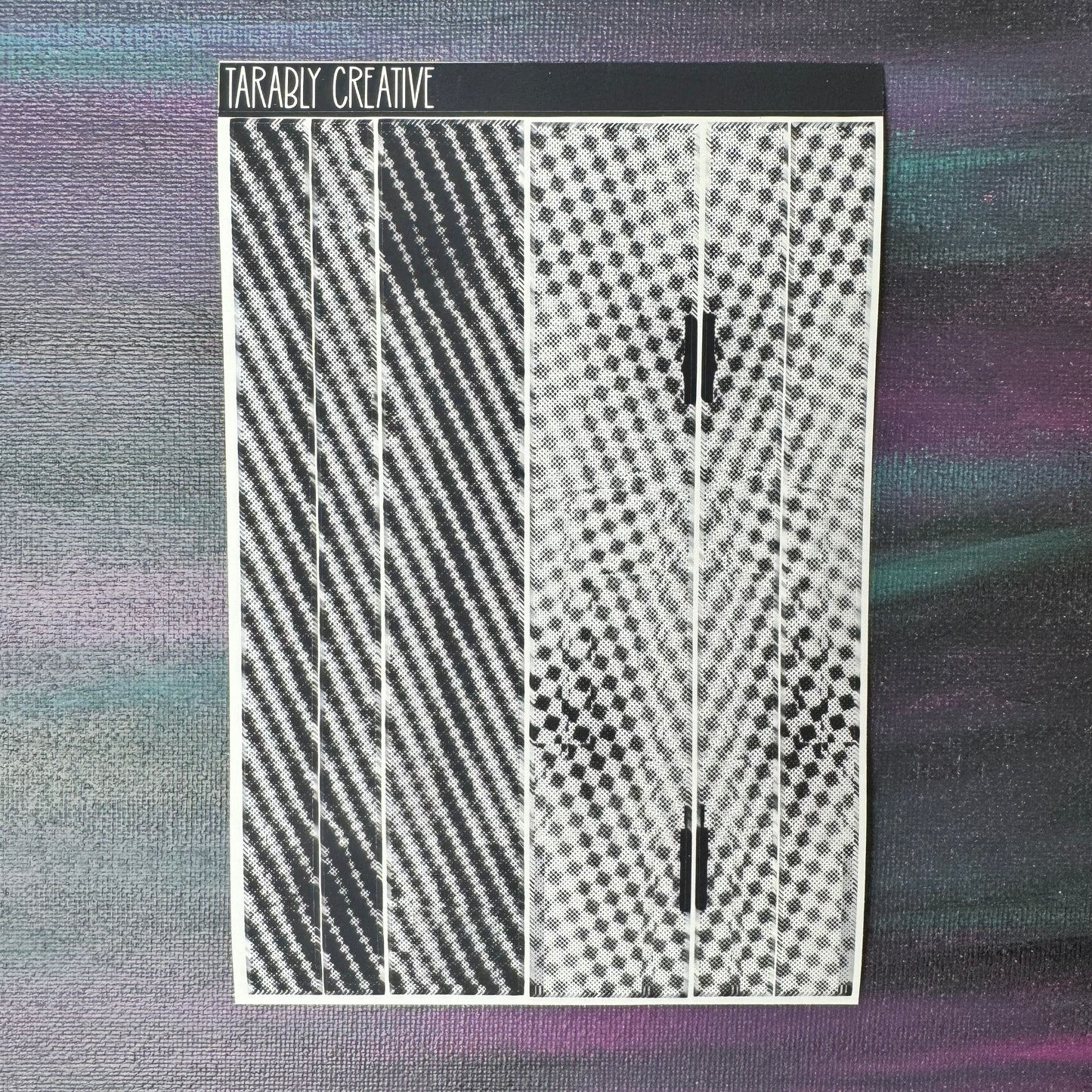 Black Glitch Washi
