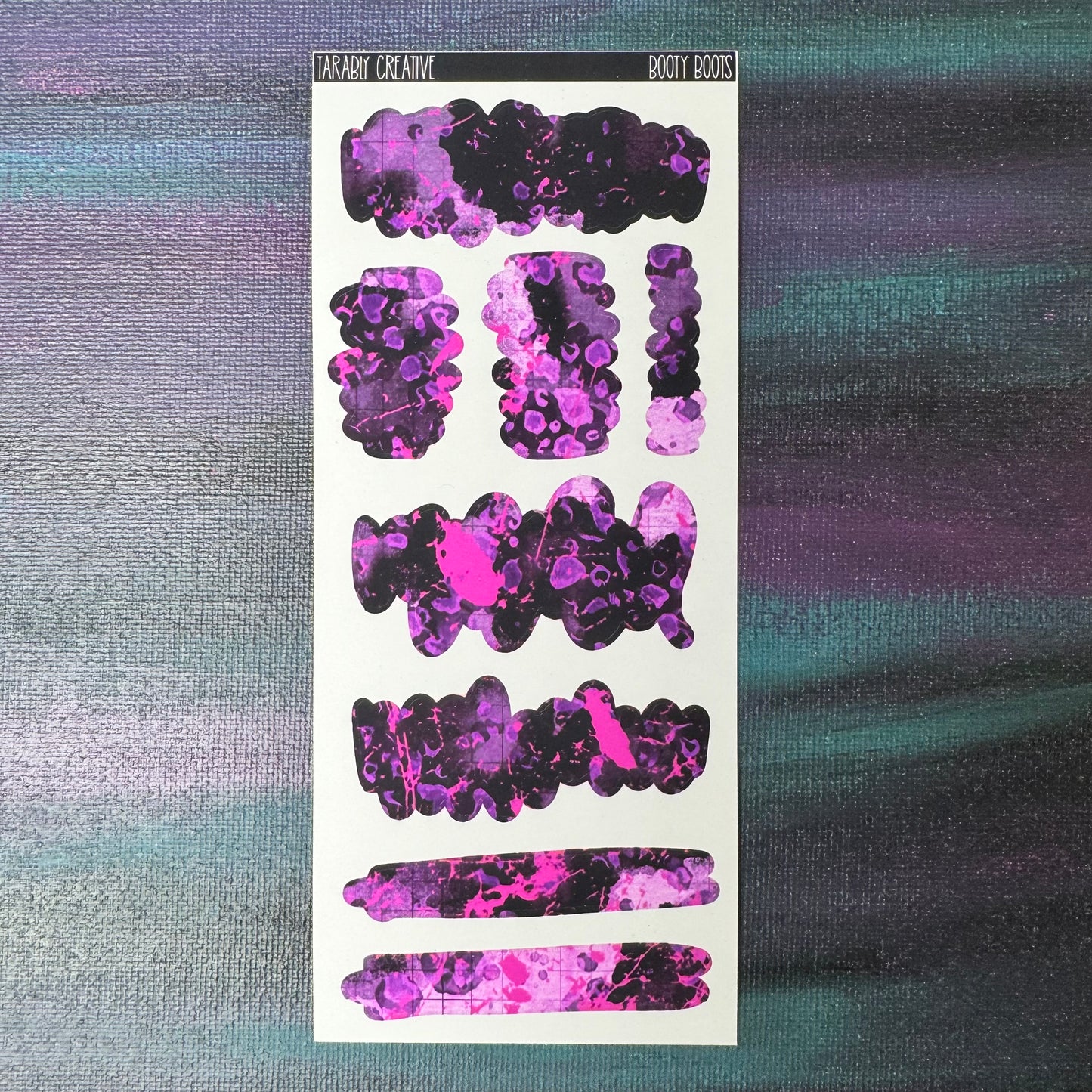 Booty Boots Medium Purple Rips