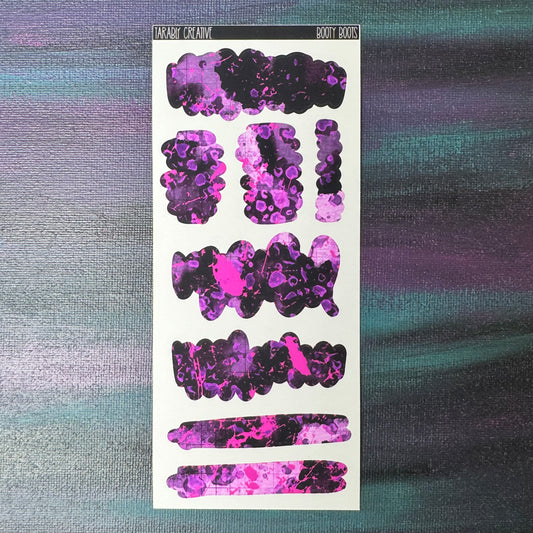 Booty Boots Medium Purple Rips
