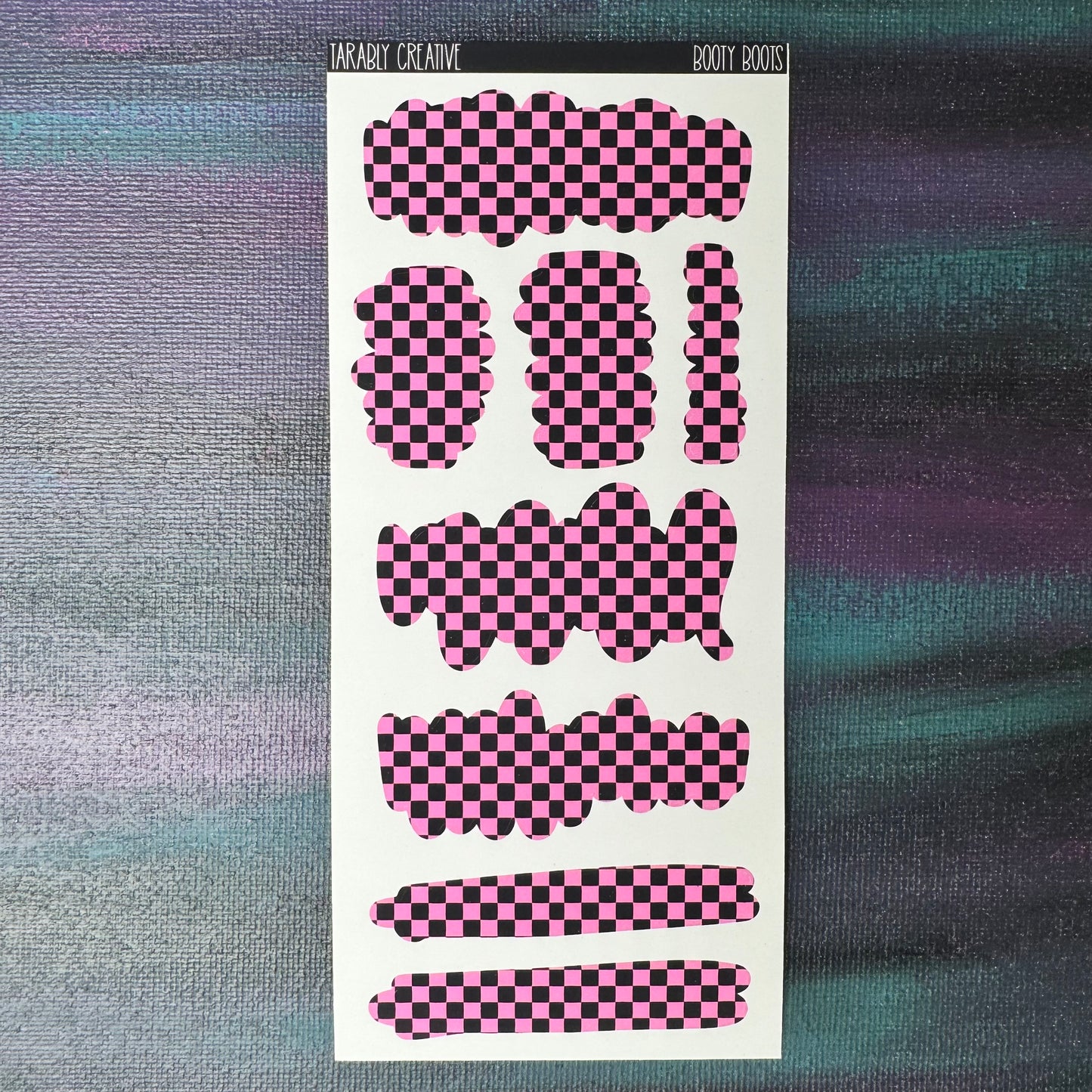 Booty Boots Medium Checkered Rips