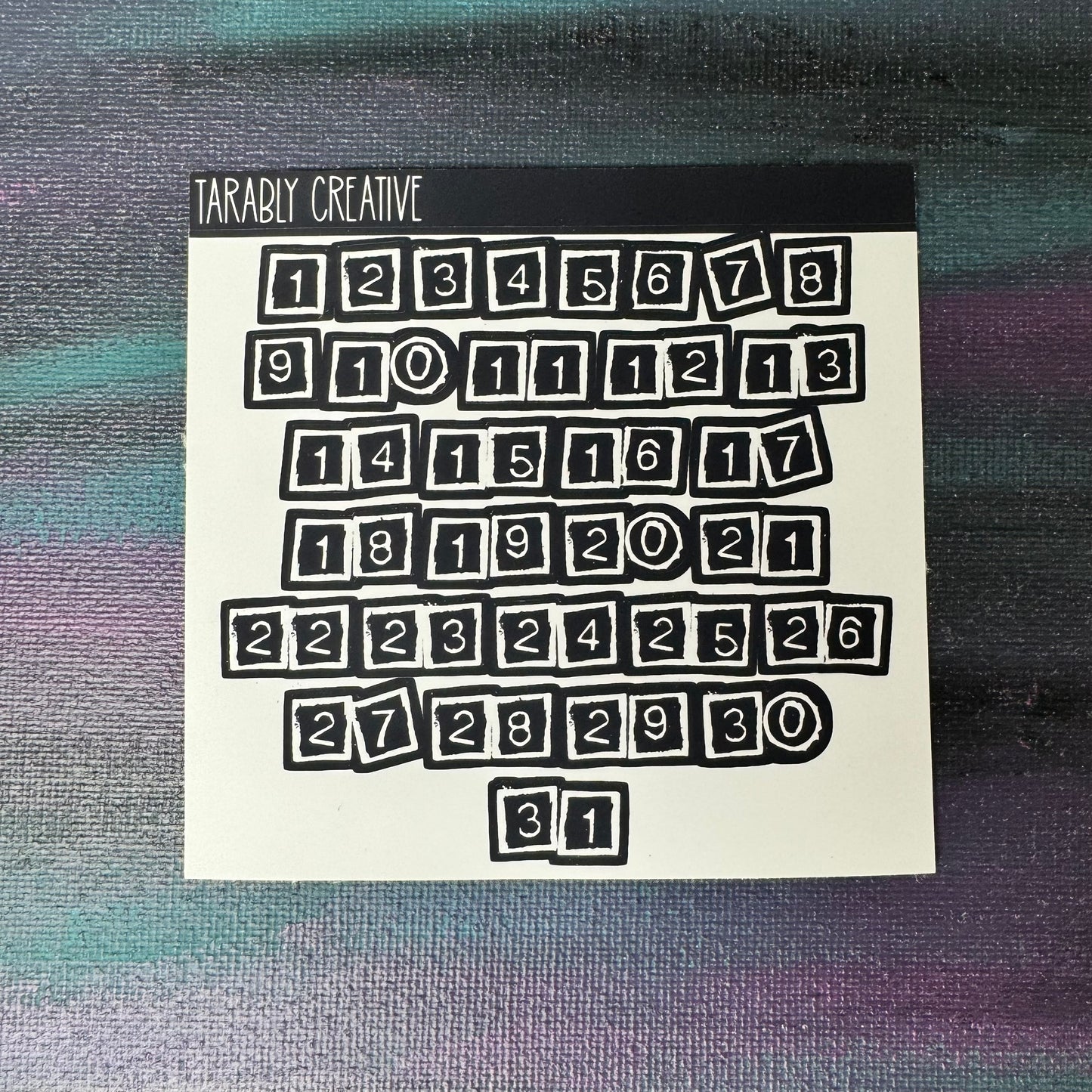 White/black Blok Nums