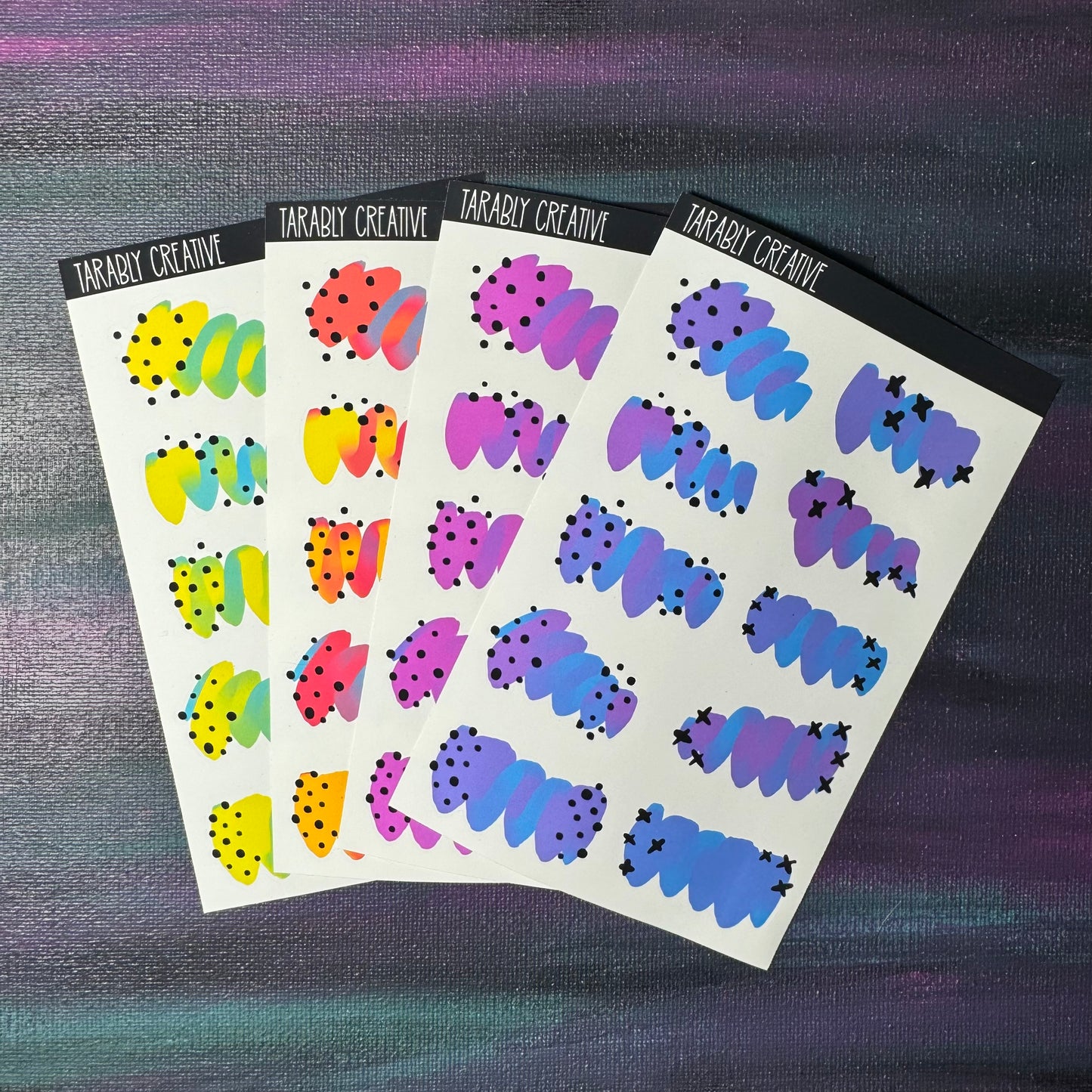colorful swatches