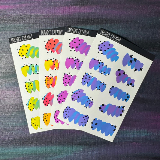 colorful swatches