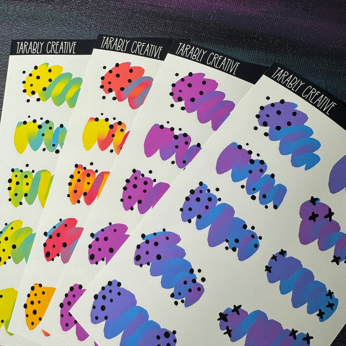 colorful swatches
