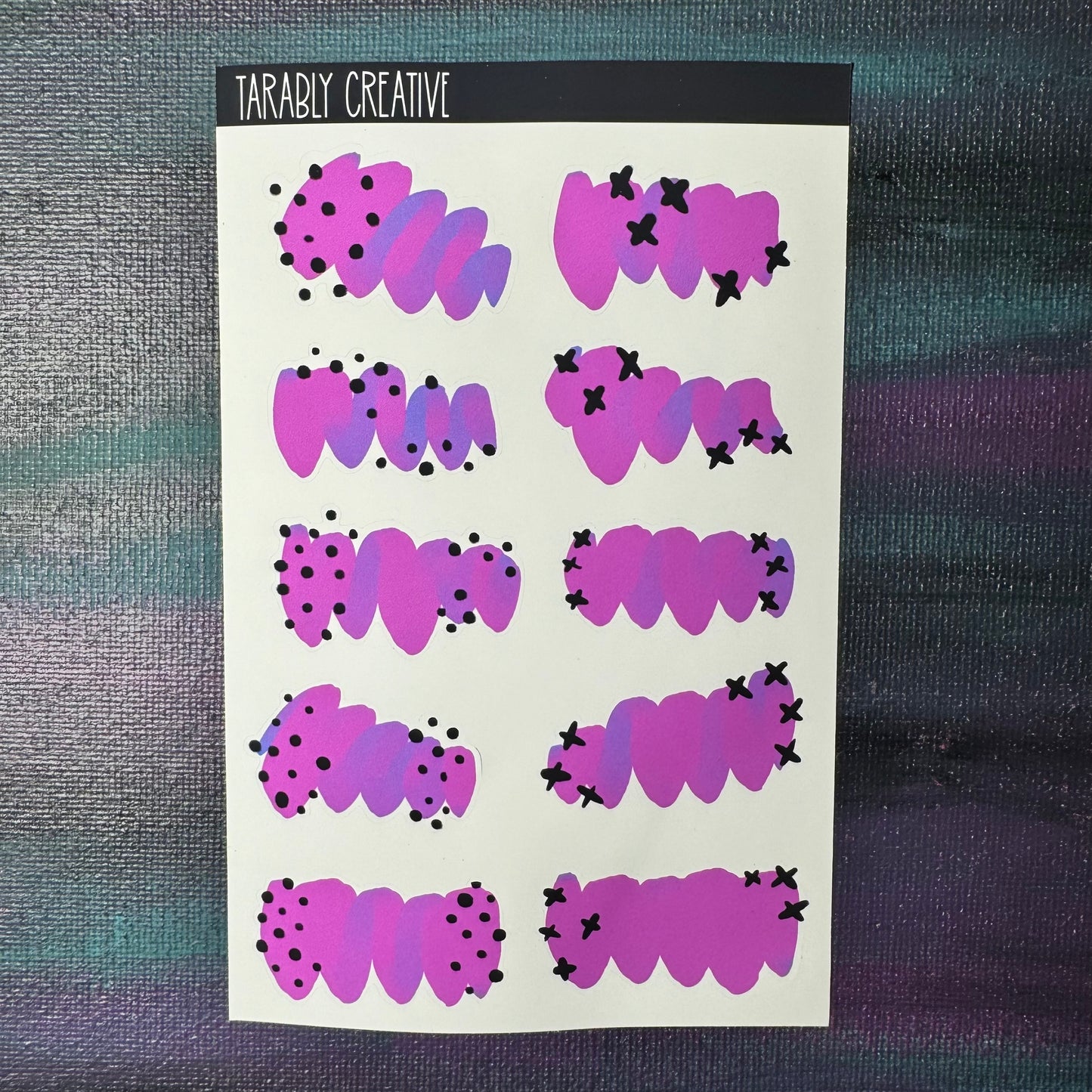colorful swatches
