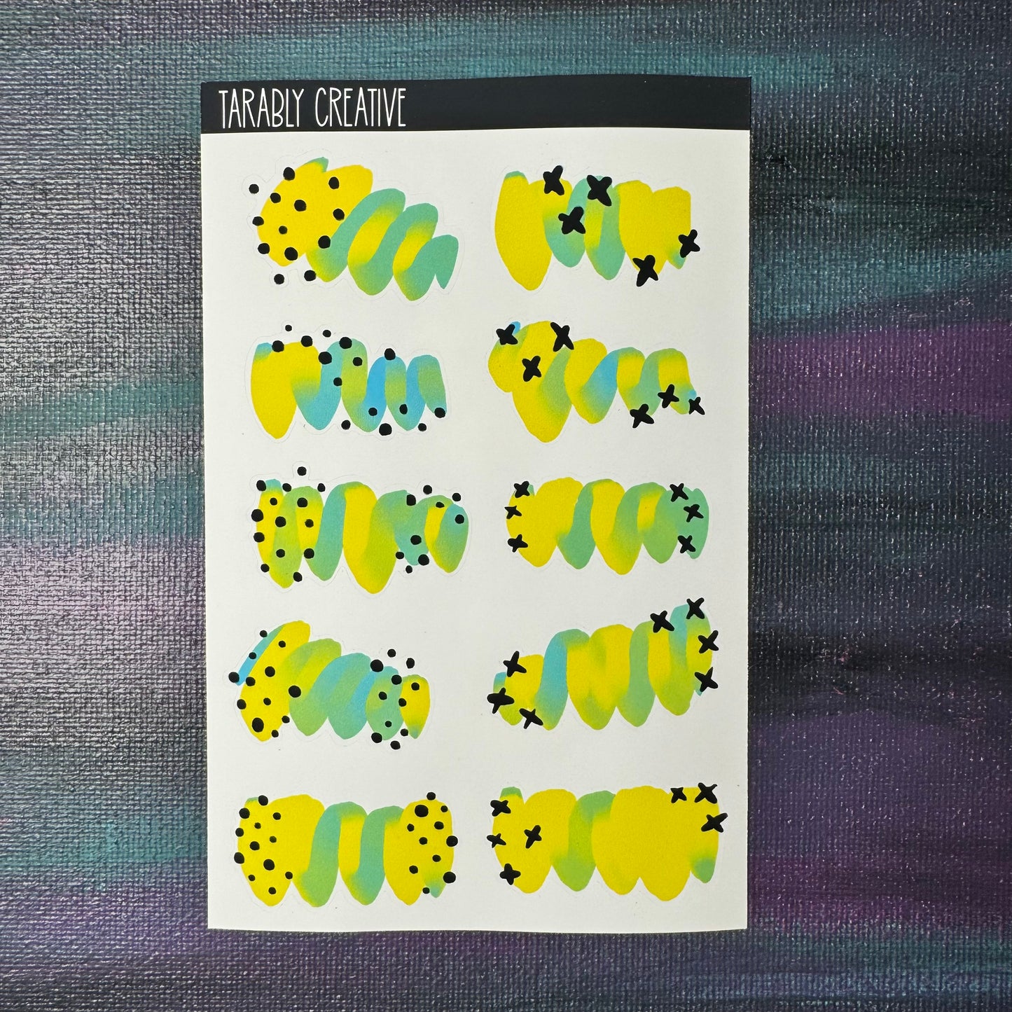 colorful swatches