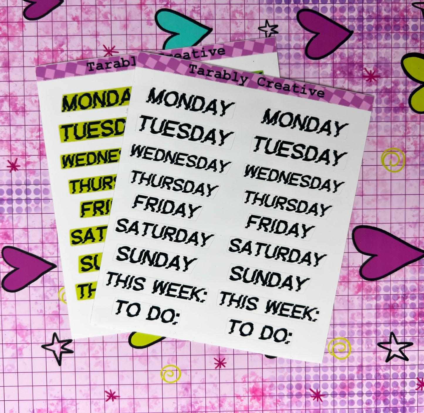 Glitchy Days of the Week (Choose)