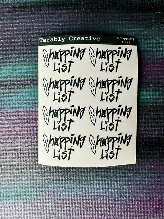 Shopping List