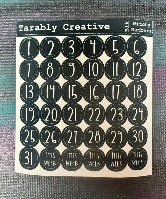 Witchy Blackout Numbers