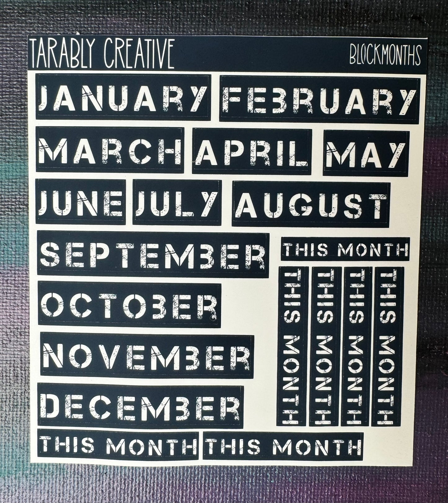 Blok Months